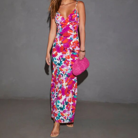 Vici Jazelle Floral Maxi Slip Dress - Picture 4 of 12